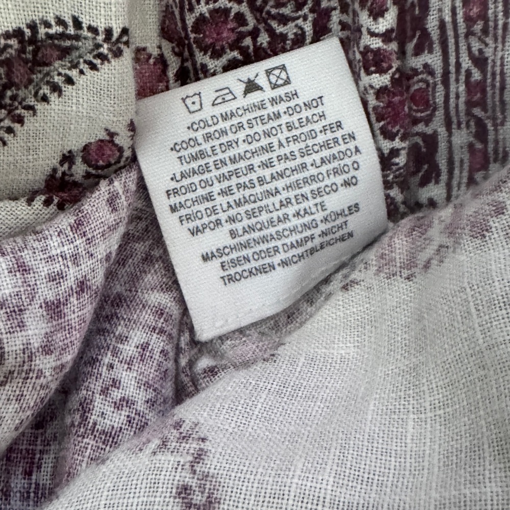 BOTEH Calico Linen Paisley Print Tunic Dress - Picture 5 of 12